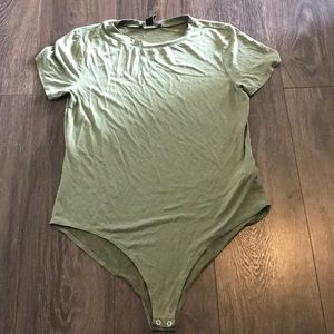 Olive green bodysuit